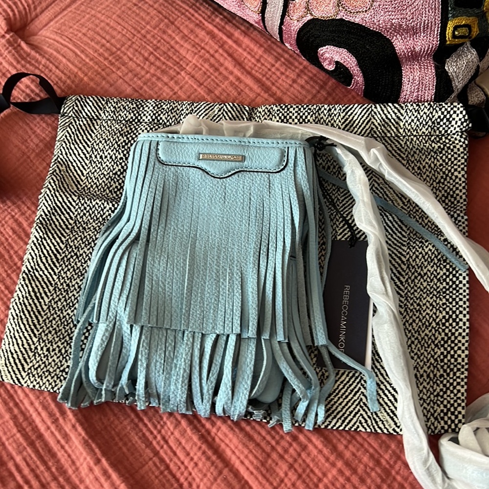 Rebecca Minkoff Finn Leather Fringe Crossbody - Picture 6 of 8